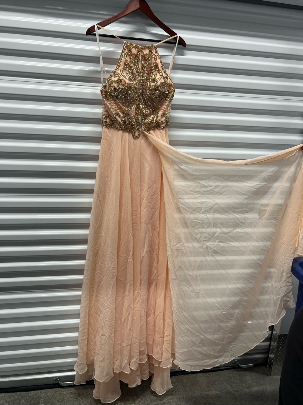 Jovani Vintage Long Elegant Beaded Prom Dress Gown Size 10
